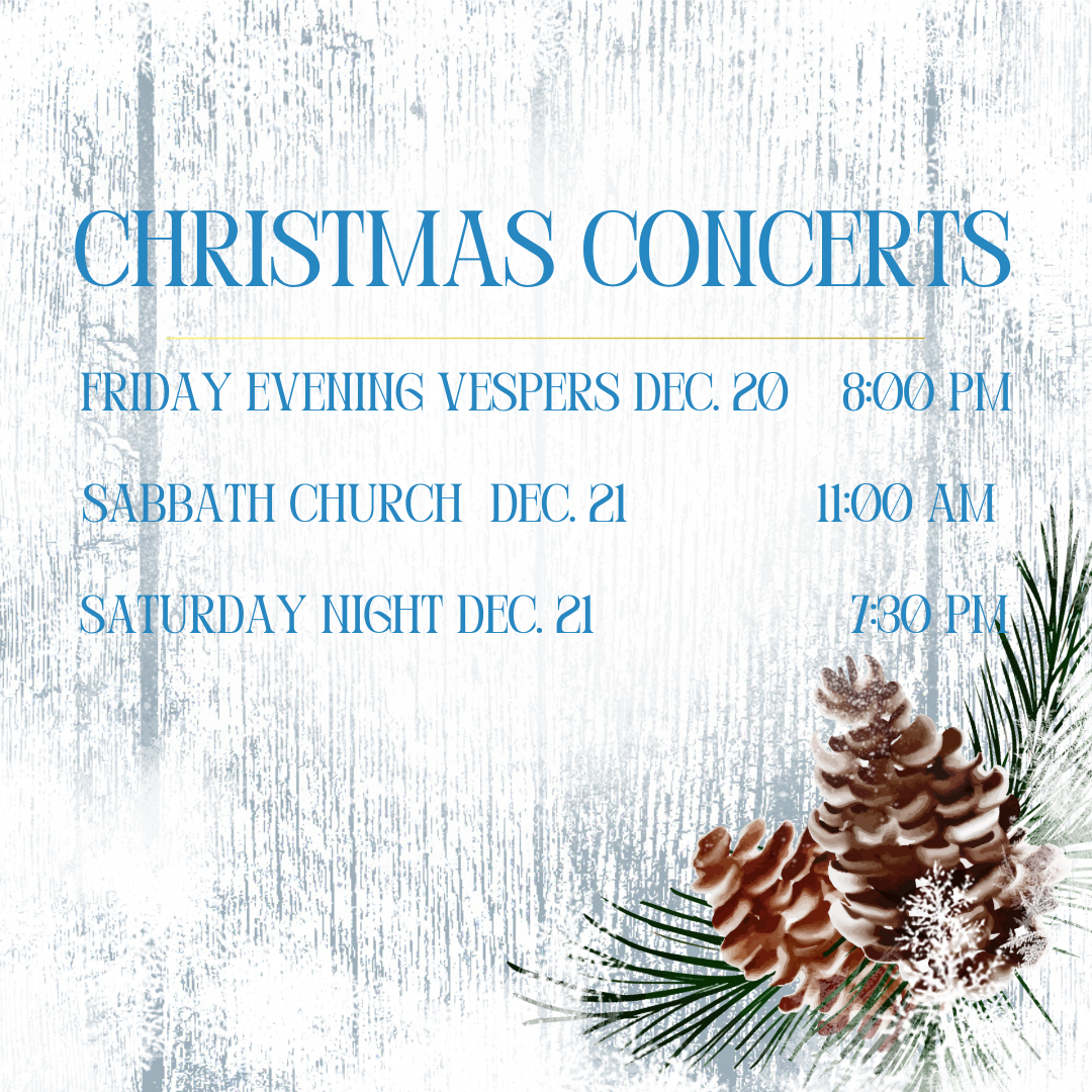 Christmas Concerts December 20-21